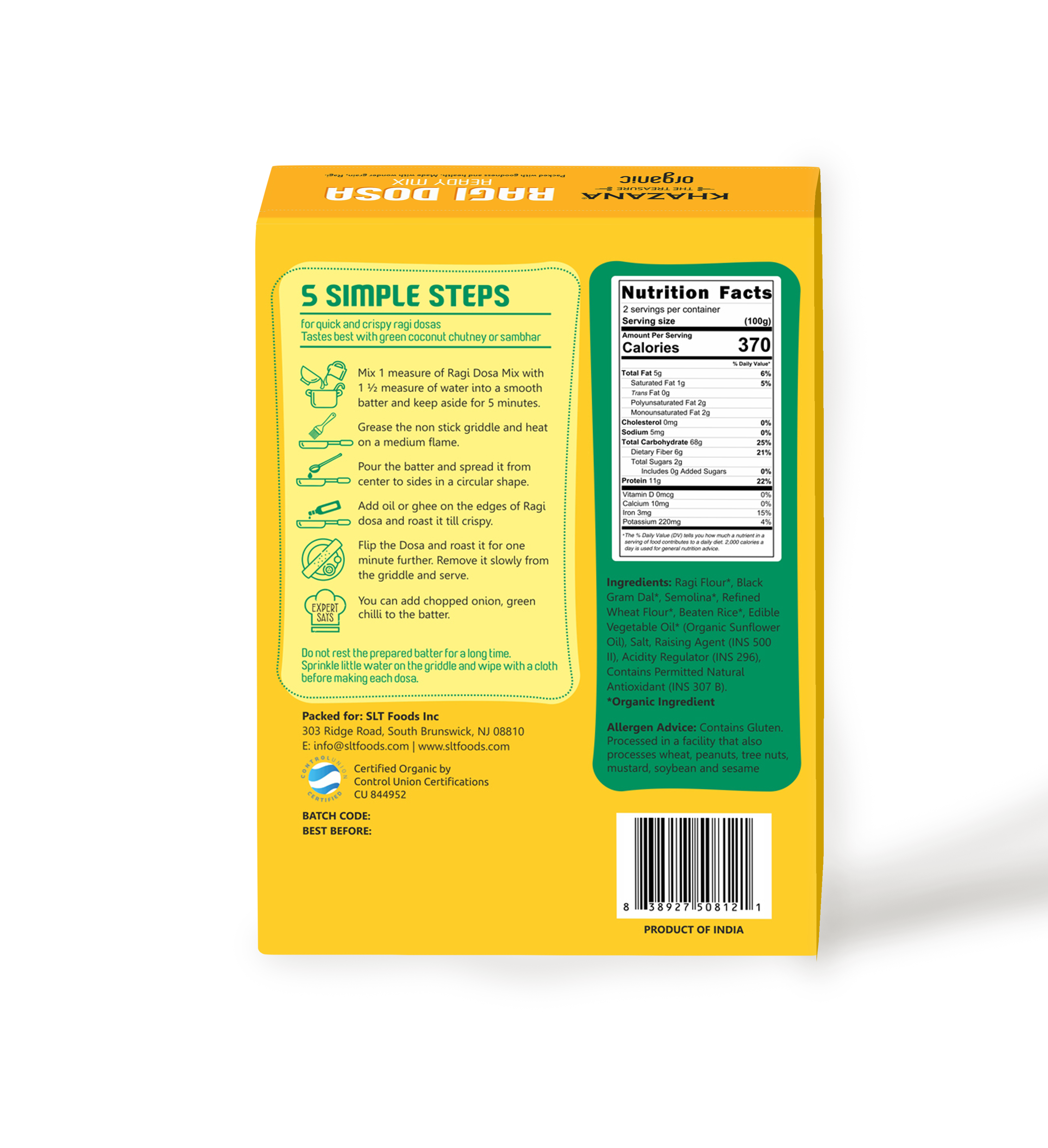 Organic Ragi Dosa