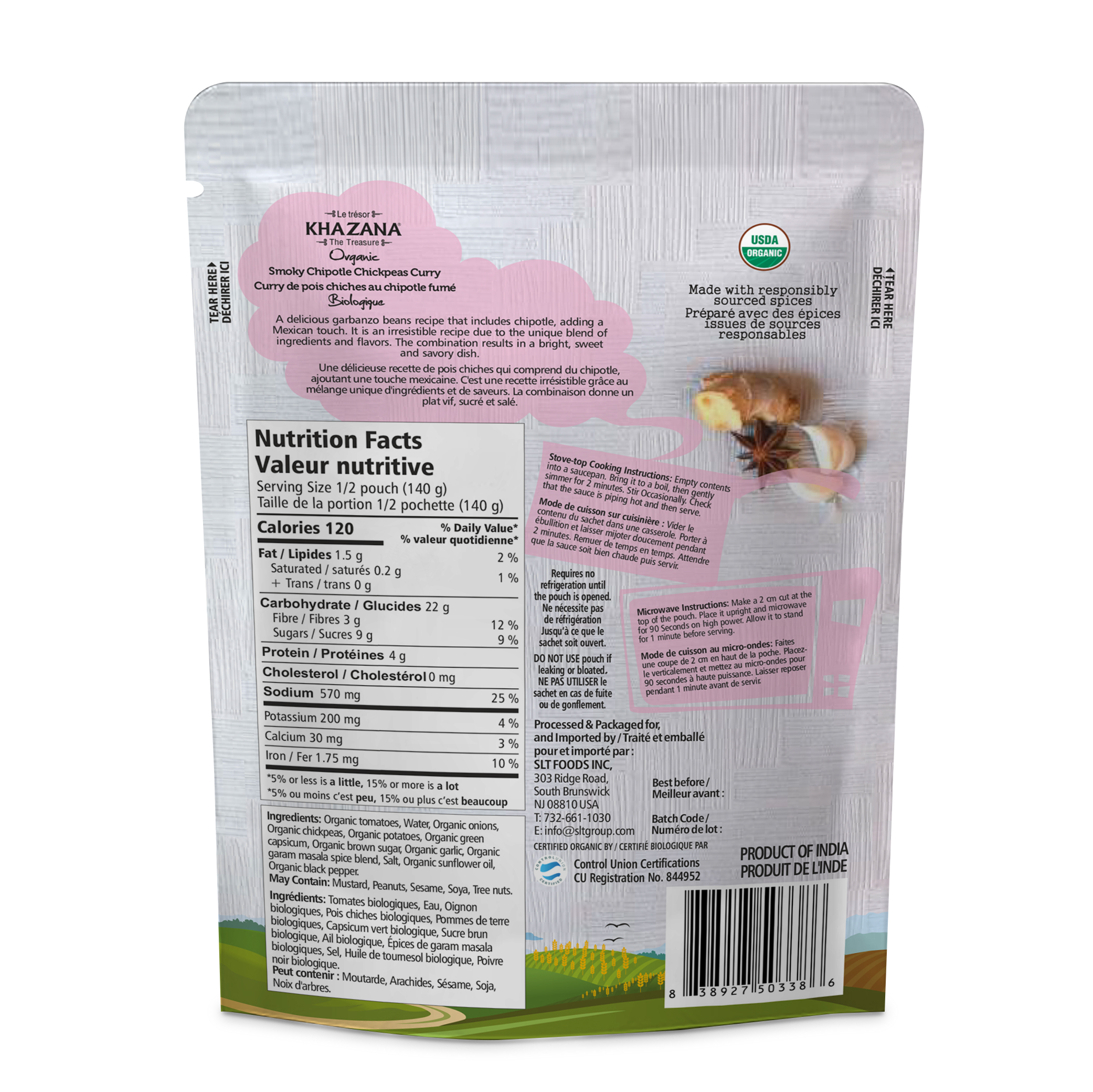 Organic Smoky Chipotle Chickpeas Curry